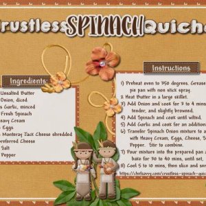 Crustless Spinach Quiche