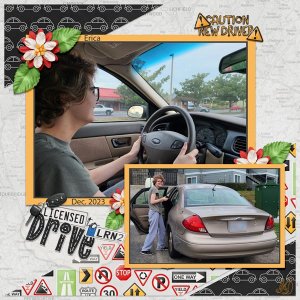 Erica got her learner's permit!