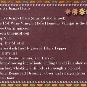 Deb's Garbanzo Beans