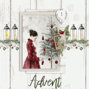 Week 1 of the Advent with the first candle that burns