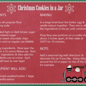 Christmas Cookies in a Jar