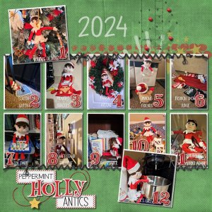 Peppermint Holly Antics 2024