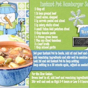 Instant Pot Hamburger Soup