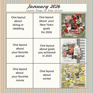 Jan 2026 Layout Bingo Card