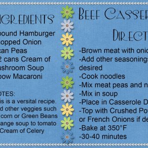 Beef Casserole