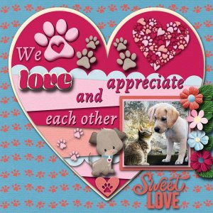 Puppy and Kitten Adorable Love