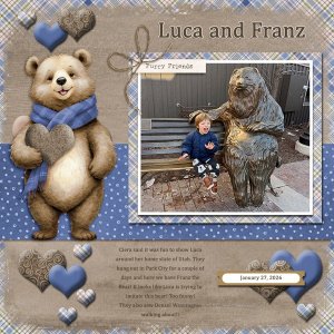 Luca with Bear