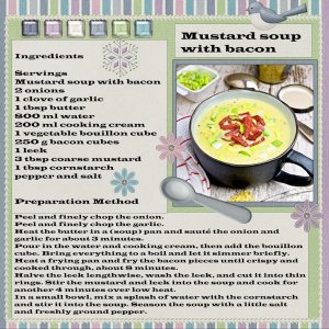 1th page- 15th-Feb.2026-Layout Bingo ChallengeWinter comfort food= Mustard soup with Bacon.jpg