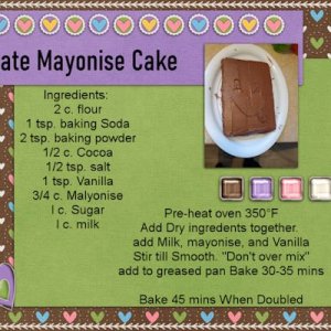 Chocolate Mayonnaise Cake