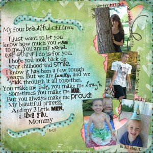 Letter to my Children..Survivor challenge 3