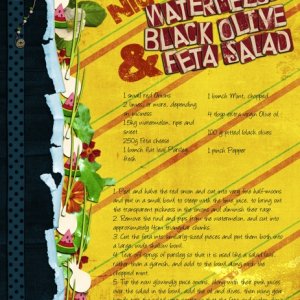 Nigella's Watermelon Black Olive and Feta Salad