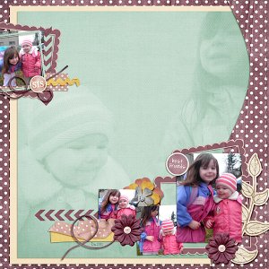 Having fun with my sister