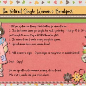 The Retired Single Woman's Breakfast