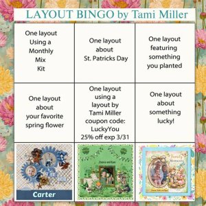 Layout Bingo Challenge