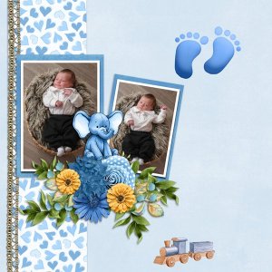 My Baby Boy & Spring Blooms Templates #1-ScrapbookCrazy Robyn.jpg