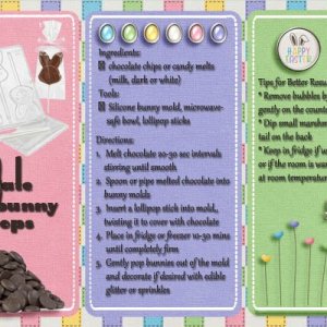 Chocolate Bunny Lollipops