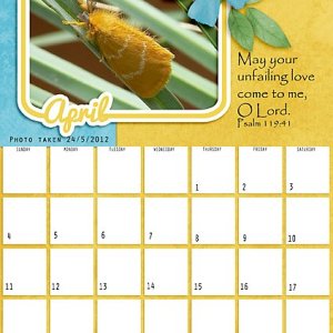 April Calendar 2027