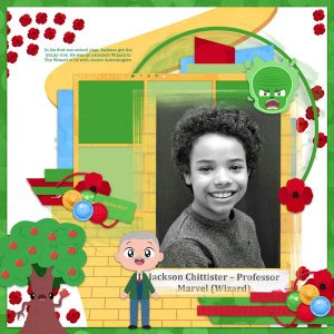 Jackson as The Wizard of Oz