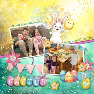 2022 04 17 Easter Grandkidlets