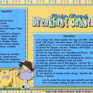 Make Ahead Breakfast Casserole
