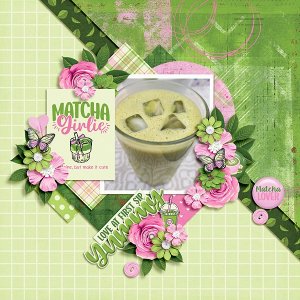Strawberry matcha