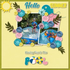 Having Fun In The Pool