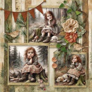 girl in the forest