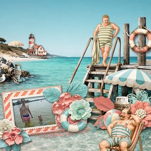 Swimming at the Beach