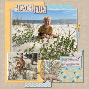 Calvin & the Beach Dinos; Dauphin Island 3-6-25