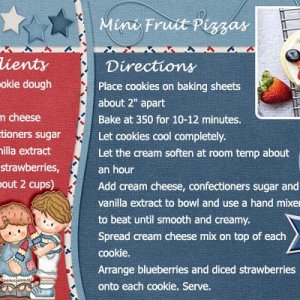 Mini Fruit Pizzas