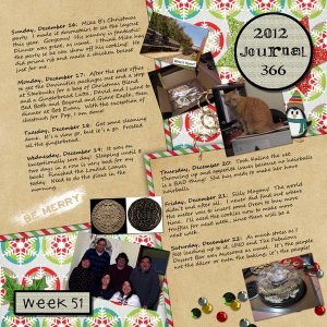 Journal 366, Week 51