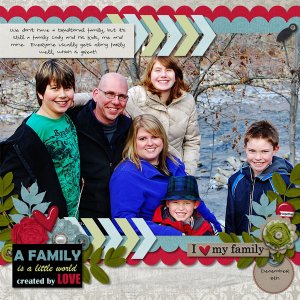A Family is a little world created by love
