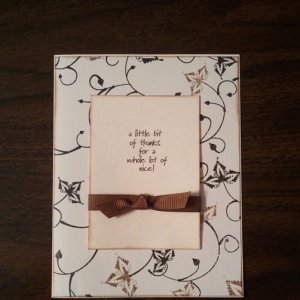 thank you card