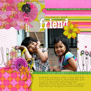 It's good to have friend
