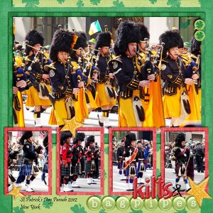 kilts and bagpipes
