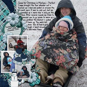 Sledding with Cowpa