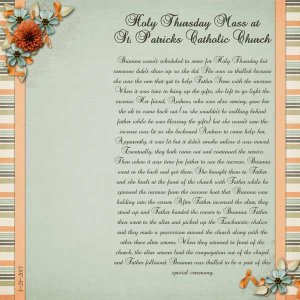 holy thursday