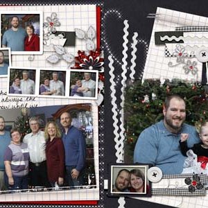 Christmas Family photos double lo