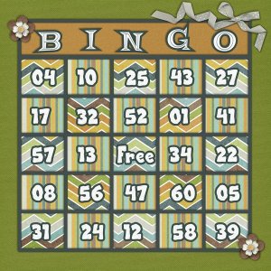 Bingo Card: 5-4-13