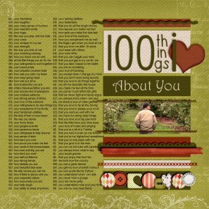100 things I love about you
