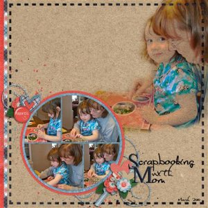 Scrapbooking with Mom