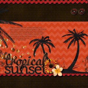 tropical sunset