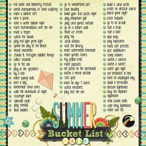 Summer Bucket List 2013