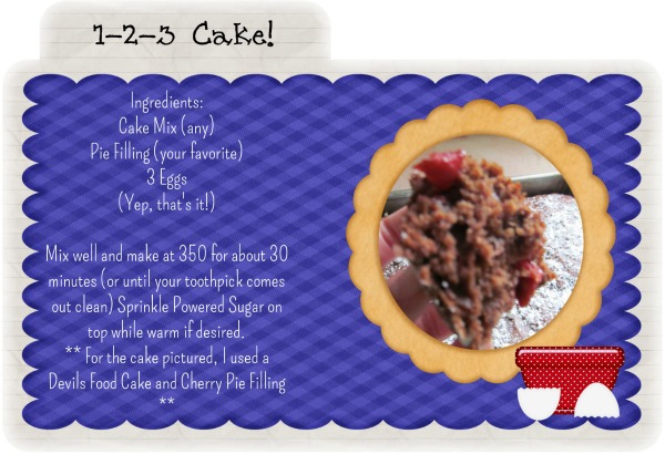 1-2-3 Cake