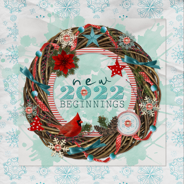 1/2022 Wordart Challenge - New Year 2022