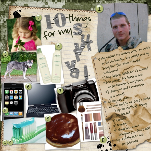 10 things for my survival!