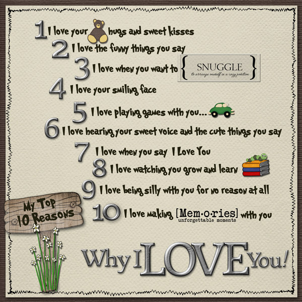 10 things I love about you