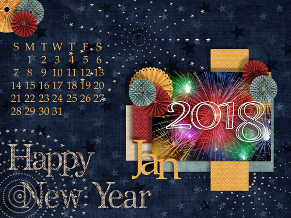 1217 Dec Desktop Fireworks