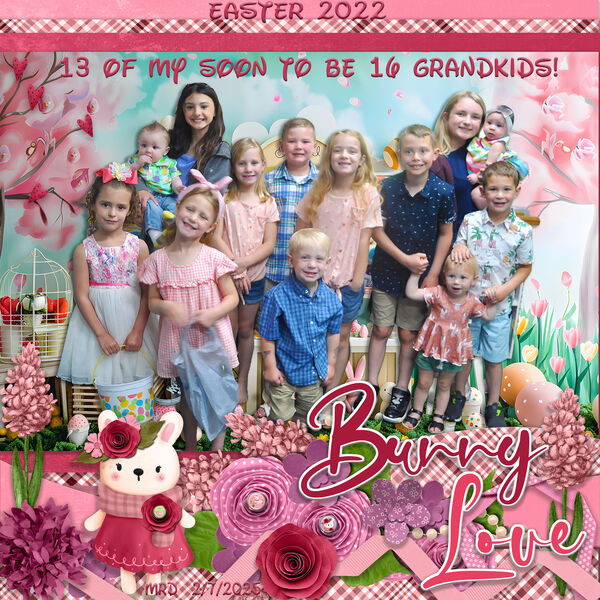 13 of my Soon 16 Grandchildren in 2022