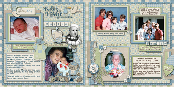 1985-1986 Memories 2 Page Layout